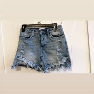 Discount Dive Brand Tulip Hem Denim Shorts